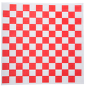 food basket - LINER - 12" x 12" - RED CHECKERED - box / 1000 -