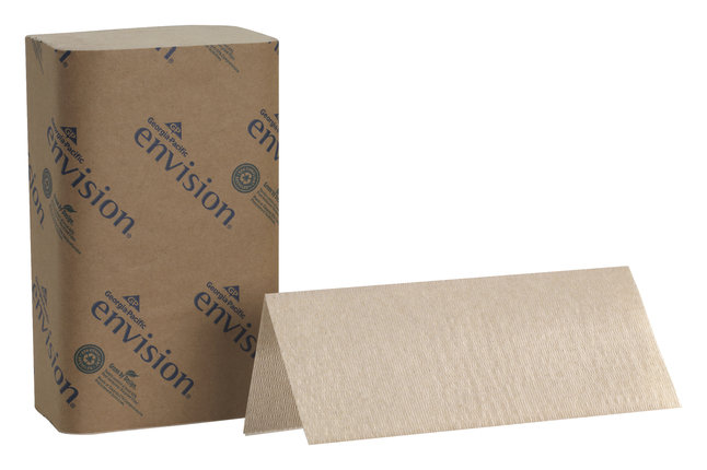 paper towel / single fold - kraft - Envision - cs / 16/250