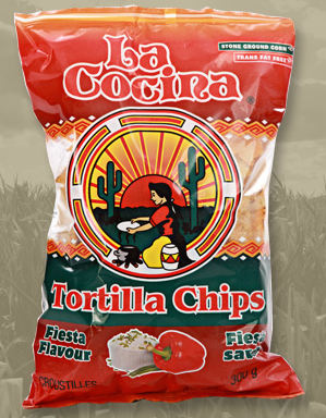 tortilla chip - La Cocina - FIESTA- white corn - lightly salted - Gluten Free - bag 300g