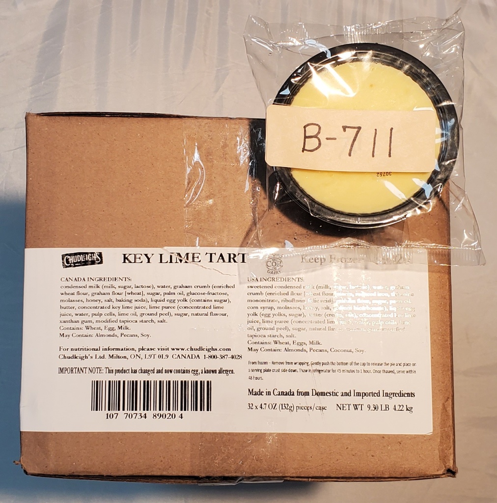 Pie - Key Lime - Chudleigh's - 132g - 32/case