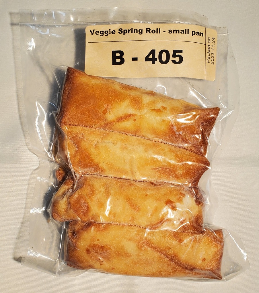 FB - Spring Roll - 4pc - VIETNAMESE Veggie - vac pkgd - GH